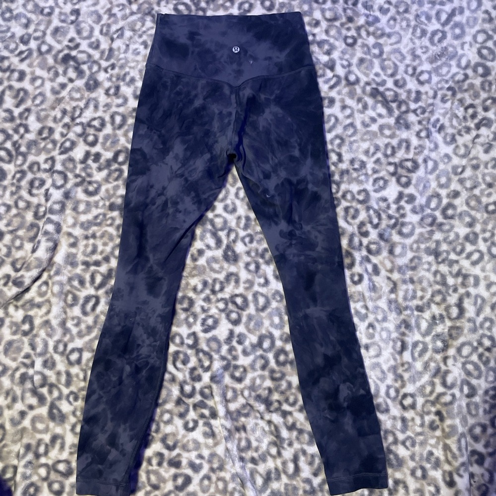 Lululemon Black Tie-Dye Leggings